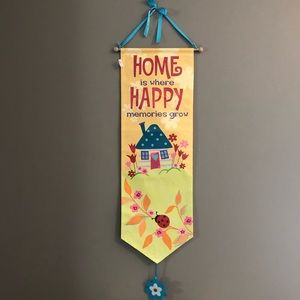 Happy Home Scroll Sign NWT